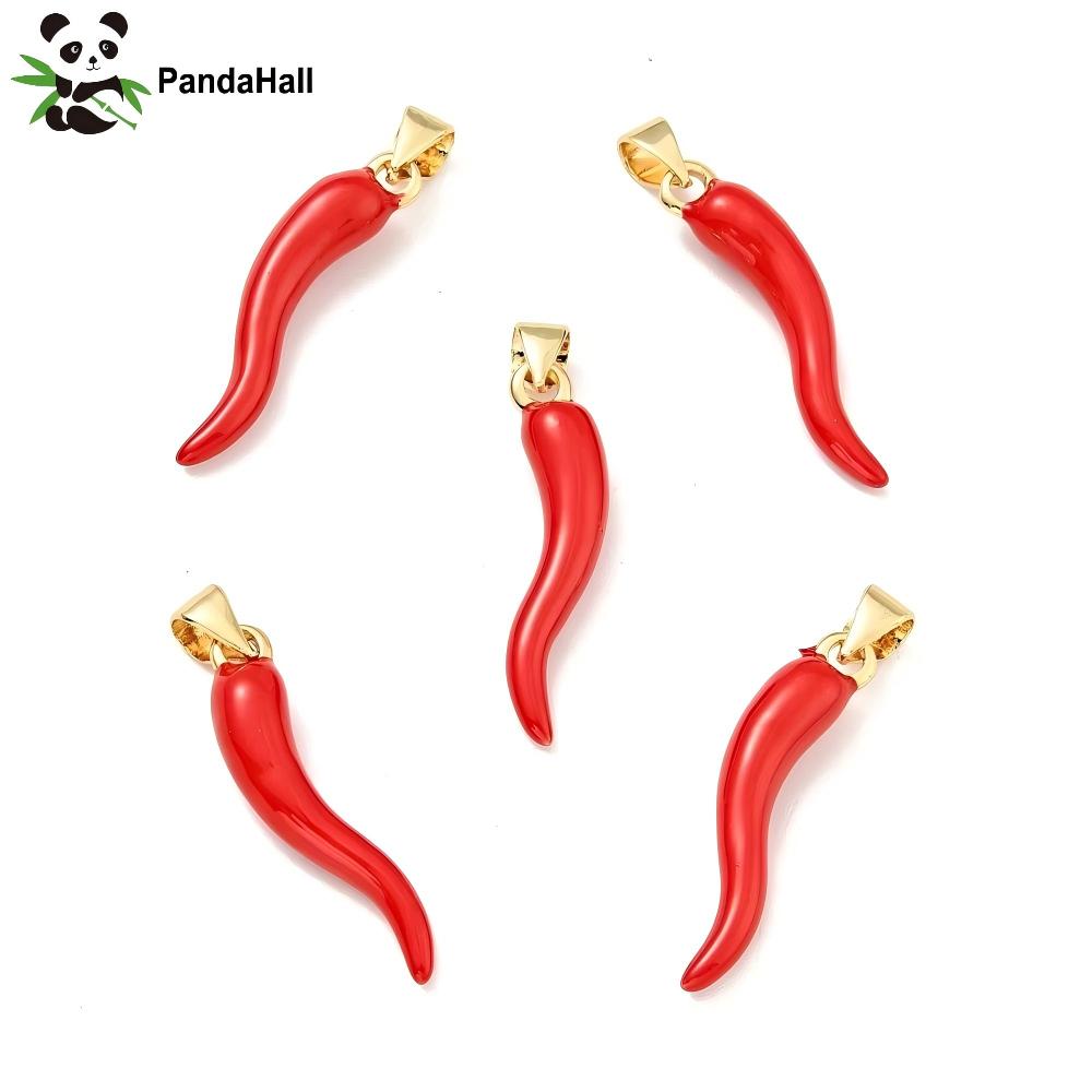 Musical Instrument Jewelry - PandaHall 20pcs Liontin Enamel Kuningan Bebas