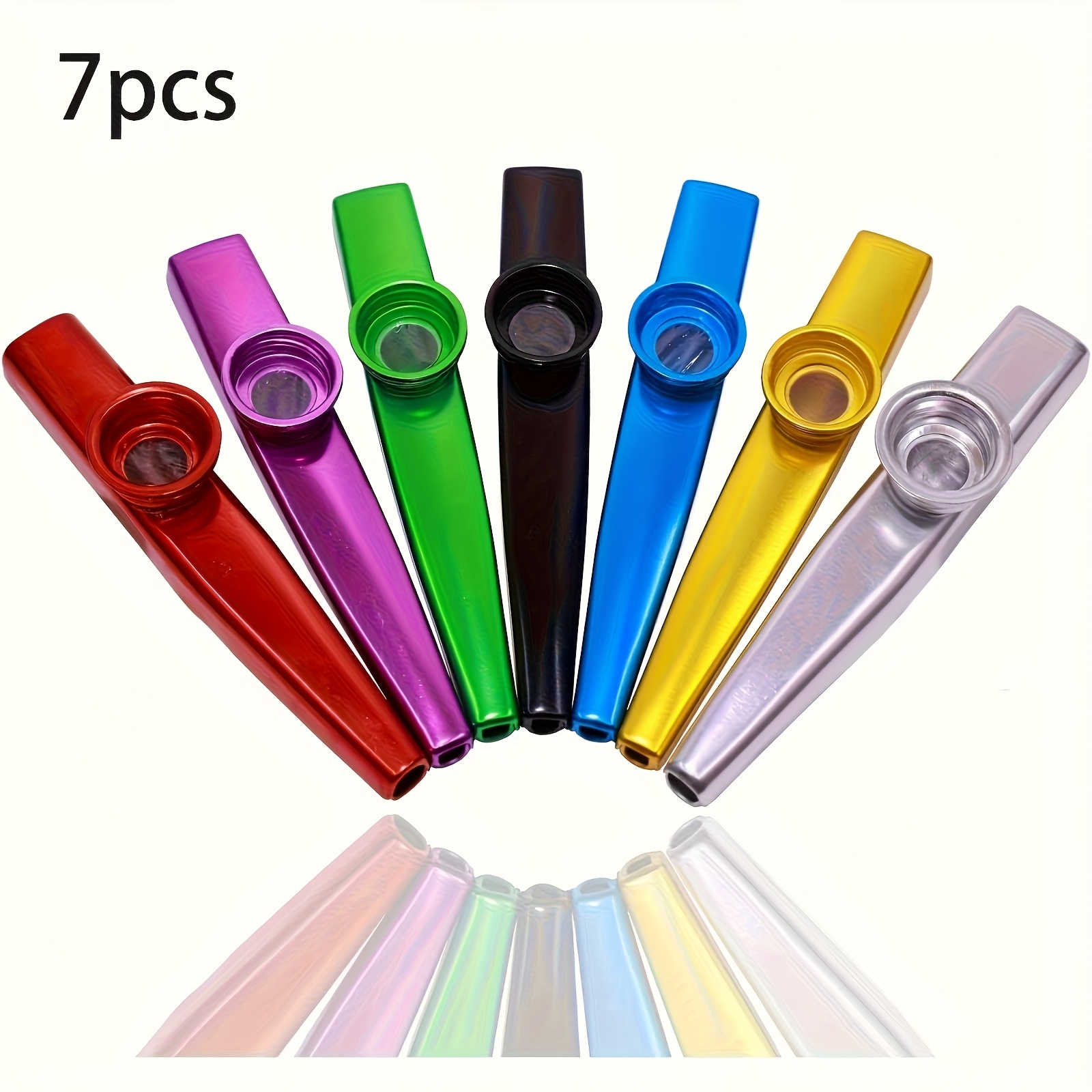 Musical Instrument Gif - 7 Buah Kazoo Logam Desain Sederhana