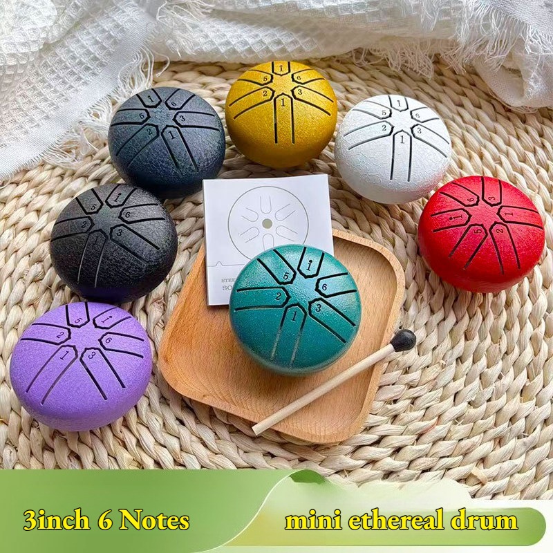 Tongue Drum Steel - Drum Lidah Baja Mini 3 Inci