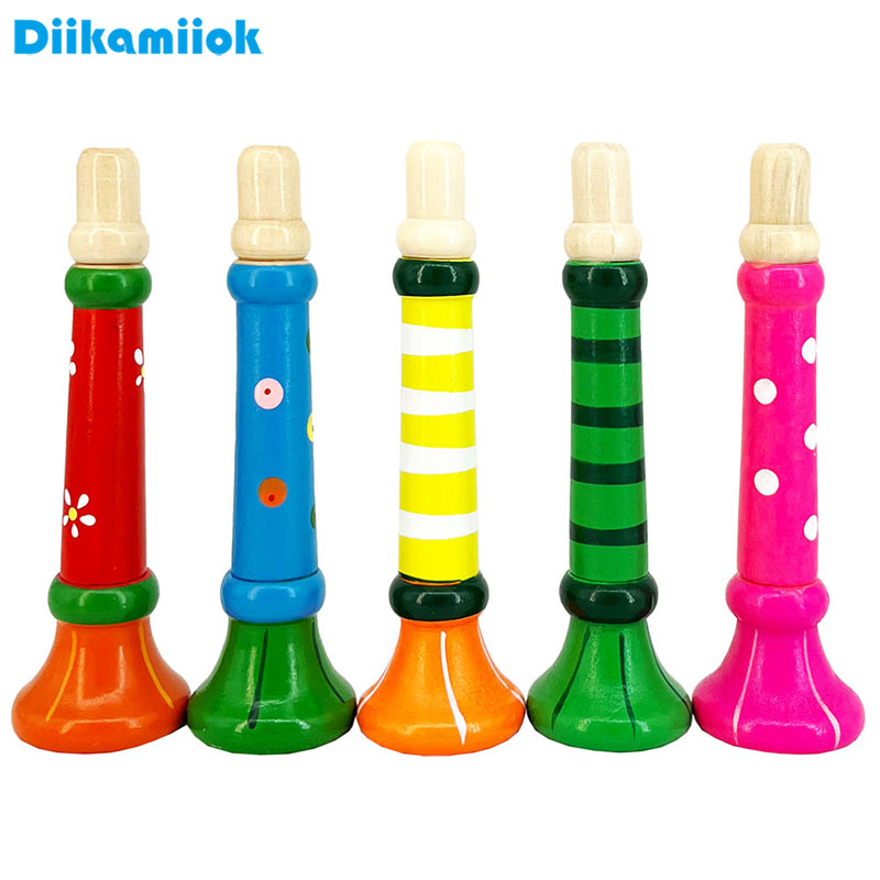 Musical Instrument Fagot - Terompet kayu mainan anak, klakson peluit