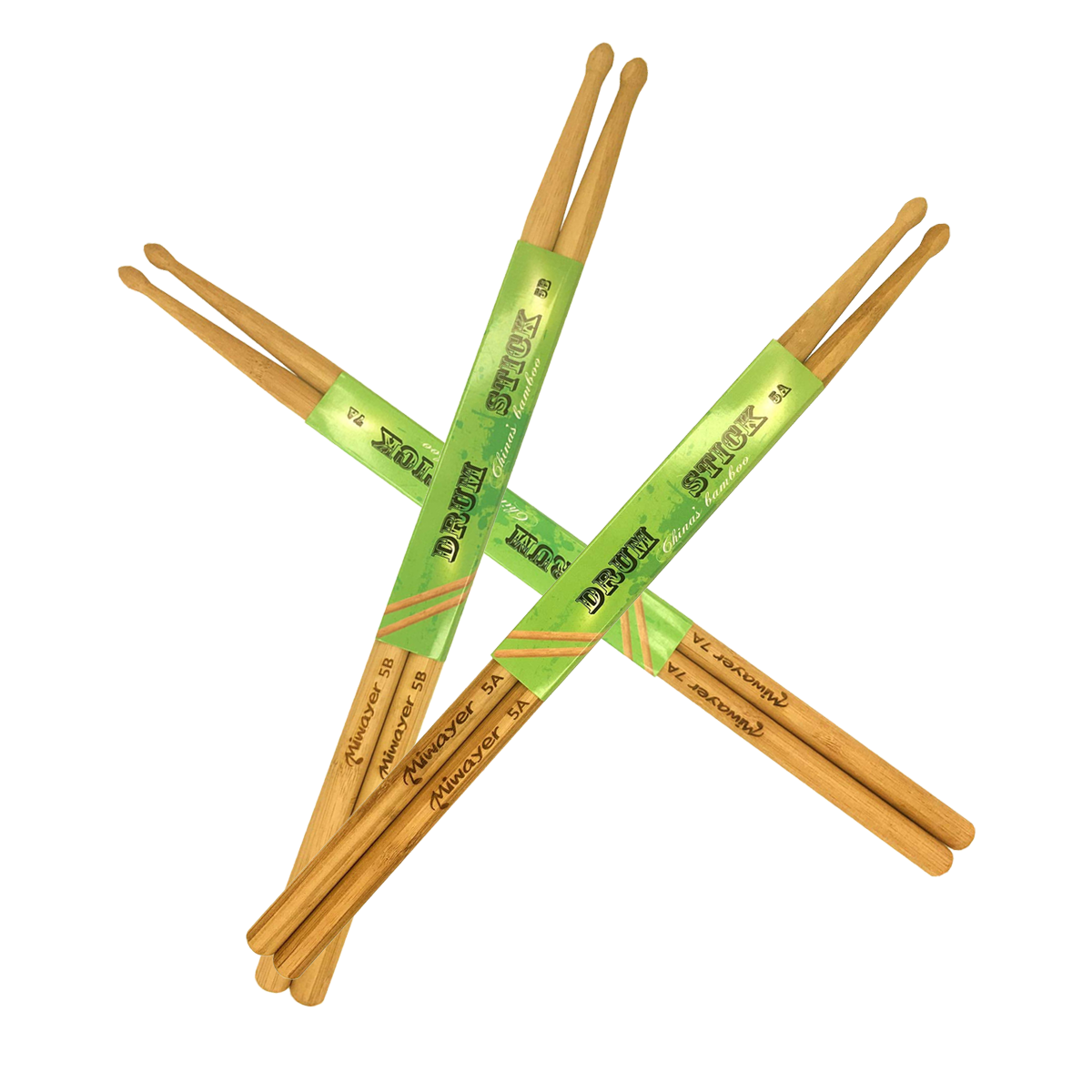 Musical Instrument Gong - Miwayer 6 Inci Stik Drum Bambu