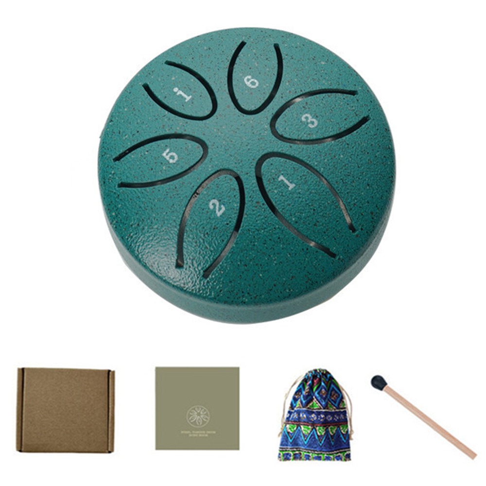 Tongue Drum Steel - Set Drum Lidah Baja 6 Warna