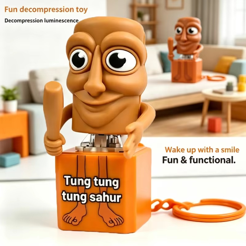 Musical Instrument Gong - Gantungan Kunci Tung Tung Tung Sahur