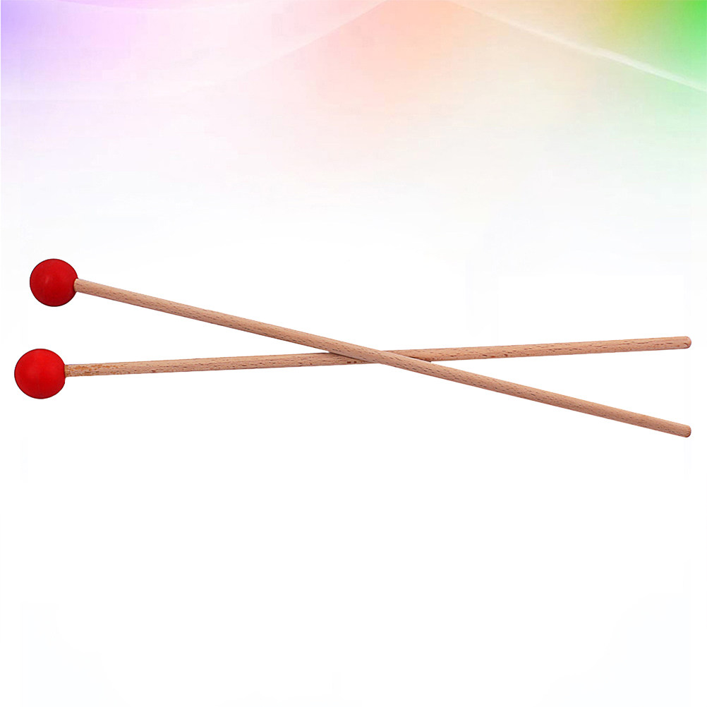 Musical Instrument Gong - 1 Pasang Palu Drum Besar Gagang