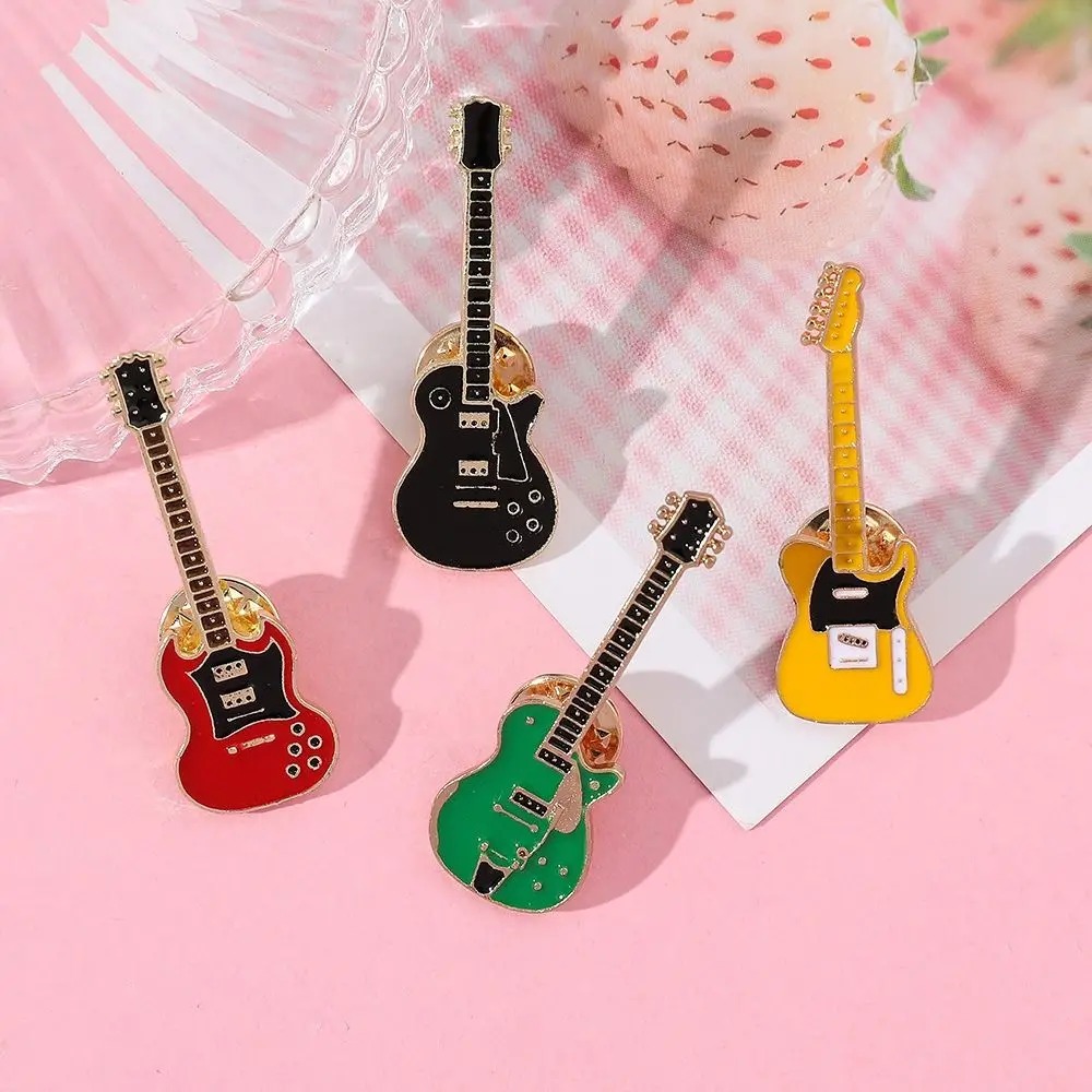 1/2/4 Buah Bros Gitar Enamel L - Musical Instrument Jewelry ulasan dan harga