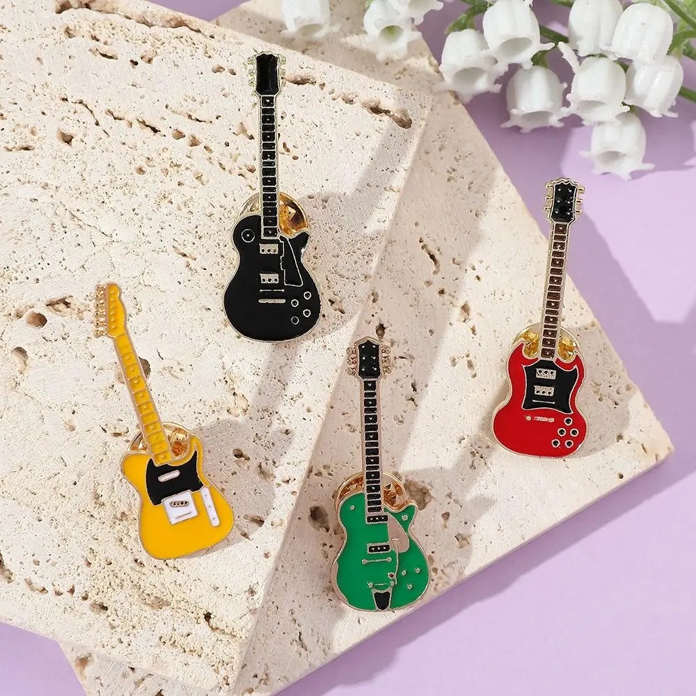 1/2/4 Buah Bros Gitar Enamel L - Musical Instrument Jewelry ulasan dan harga