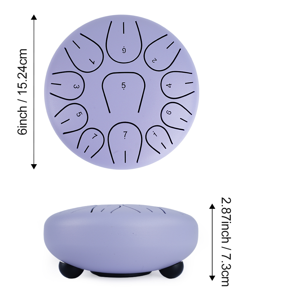Set Hadiah Drum Lidah Baja 6 i - Tongue Drum Steel ulasan dan harga