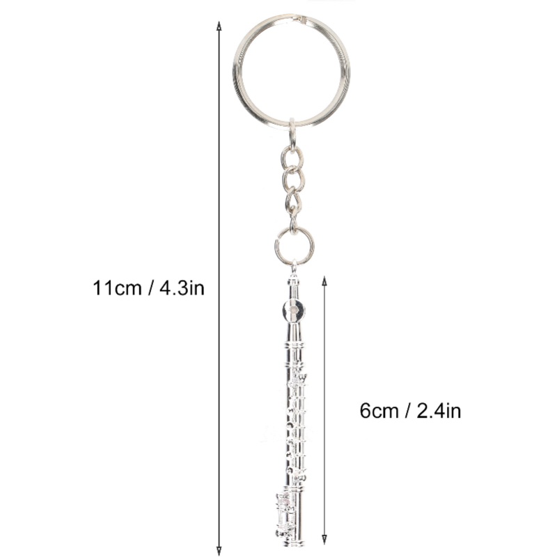 Gantungan Kunci Seruling Logam - Musical Instrument Jewelry ulasan dan harga