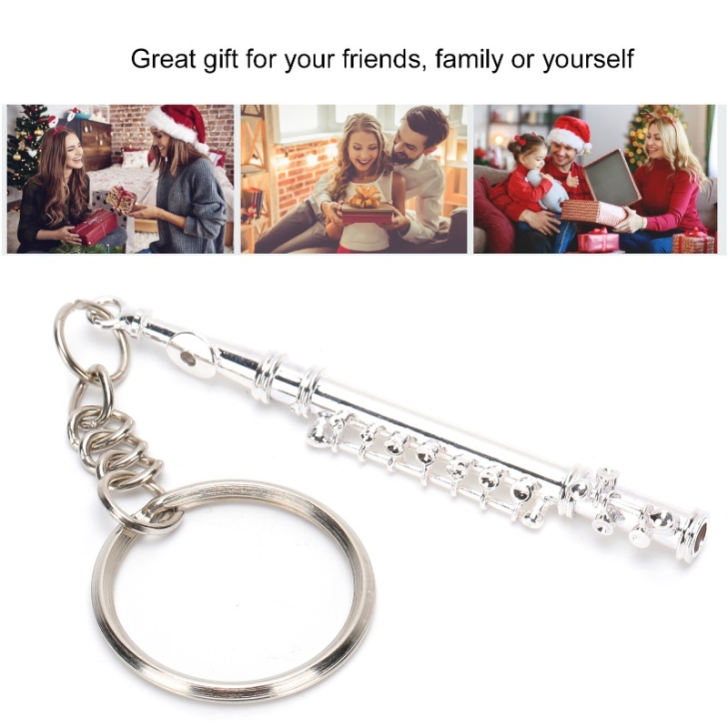 Gantungan Kunci Seruling Logam - Musical Instrument Jewelry ulasan dan harga