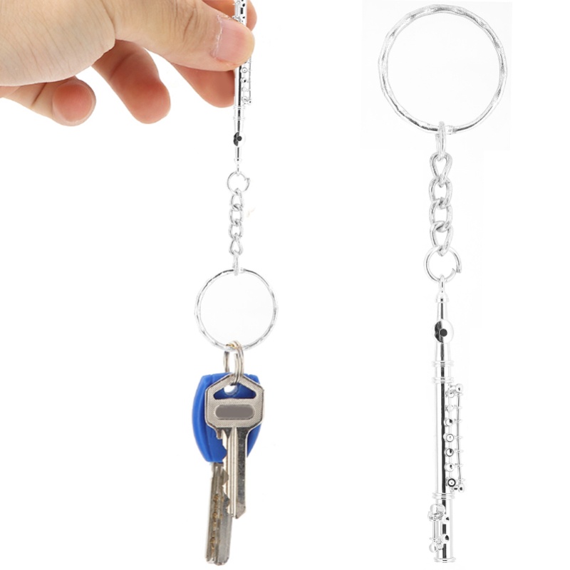 Gantungan Kunci Seruling Logam - Musical Instrument Jewelry ulasan dan harga
