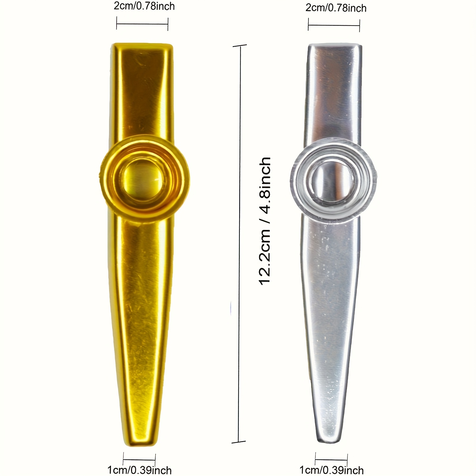 7 Buah Kazoo Logam Desain Sede - Musical Instrument Gif ulasan dan harga