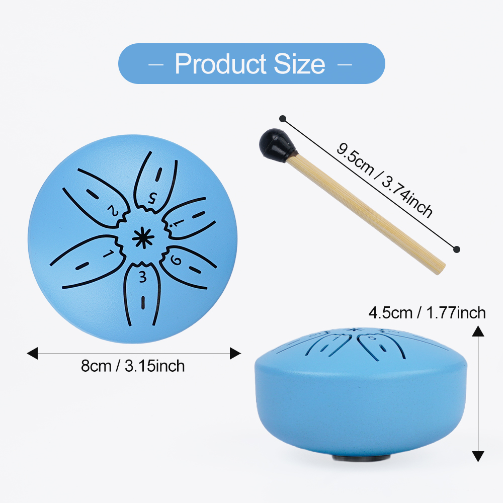 Drum Lidah Baja Mini Portabel, - Tongue Drum Steel ulasan dan harga