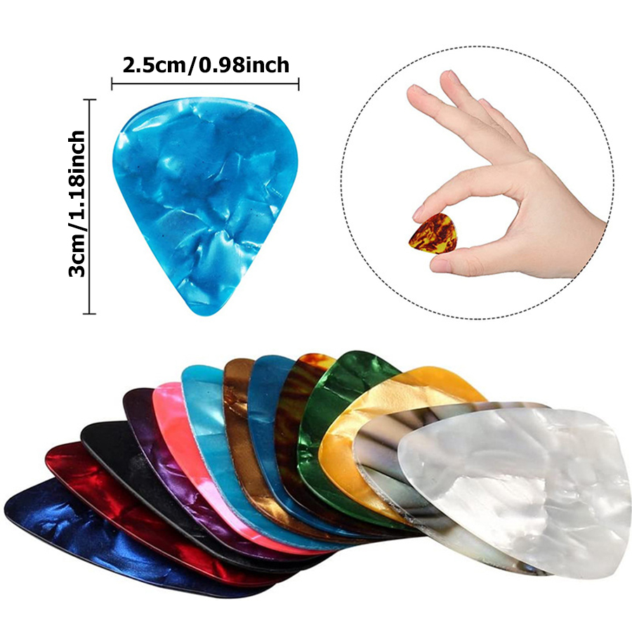30pcs Pick Gitar SLL Warna ABS - Musical Instrument Fagot ulasan dan harga