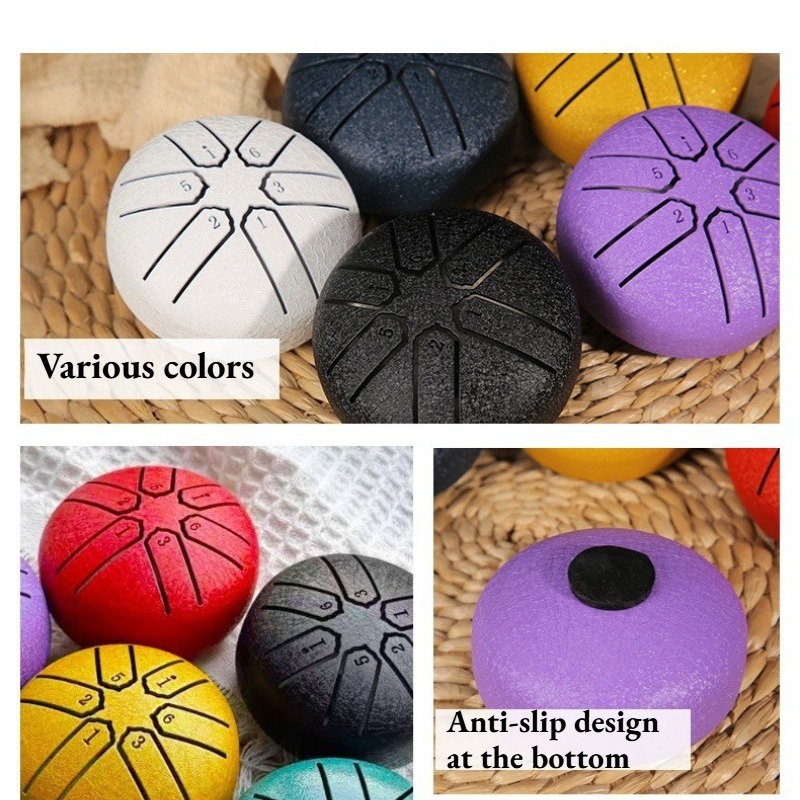 Drum Lidah Baja Mini 3 Inci 6  - Tongue Drum Steel ulasan dan harga
