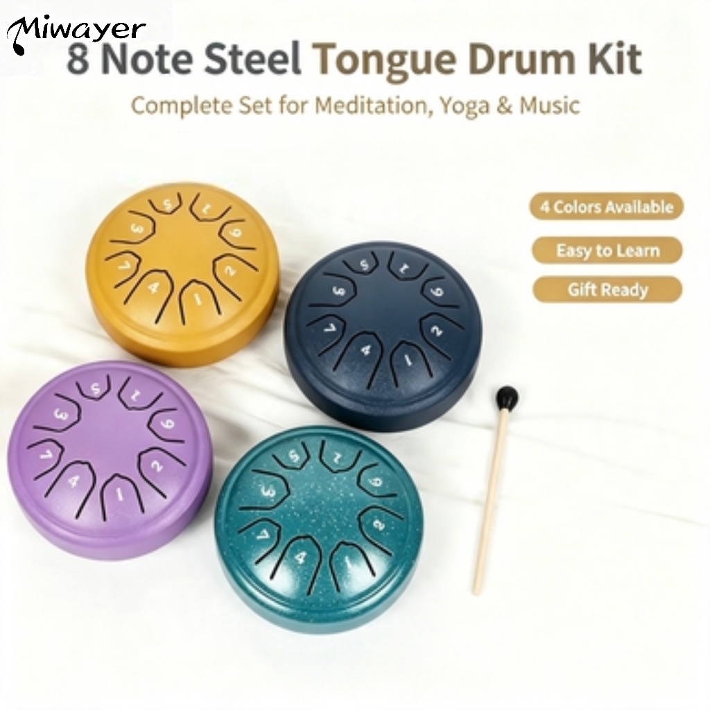 Miwayer 8 Tone 4.5 Inch Steel  - Tongue Drum Steel ulasan dan harga