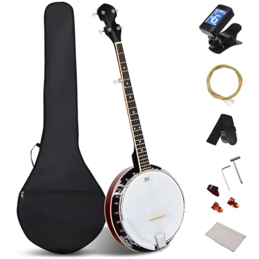 Banjo 5 Senar, Set Banjo Ukura - Banjo 5 String Open ulasan dan harga