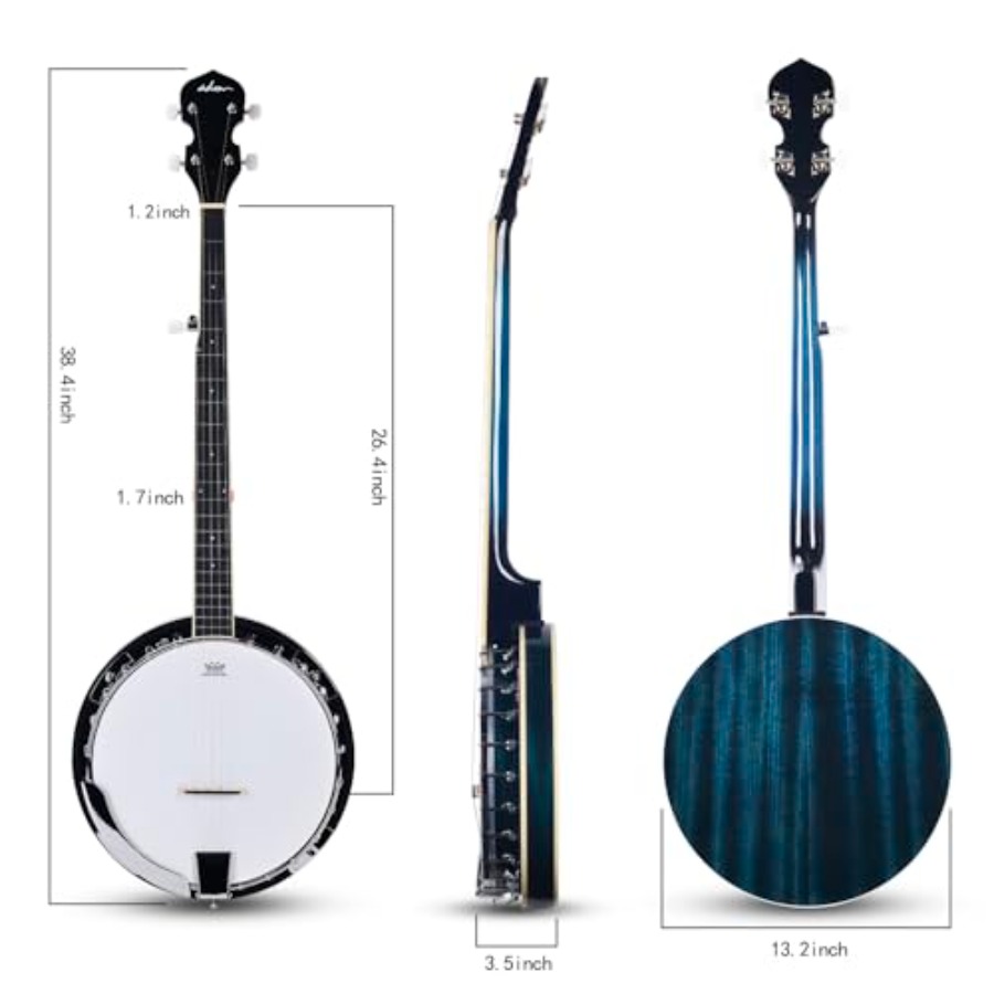 Set Banjo 5 Senar Ukuran Penuh - Banjo 5 String Open ulasan dan harga