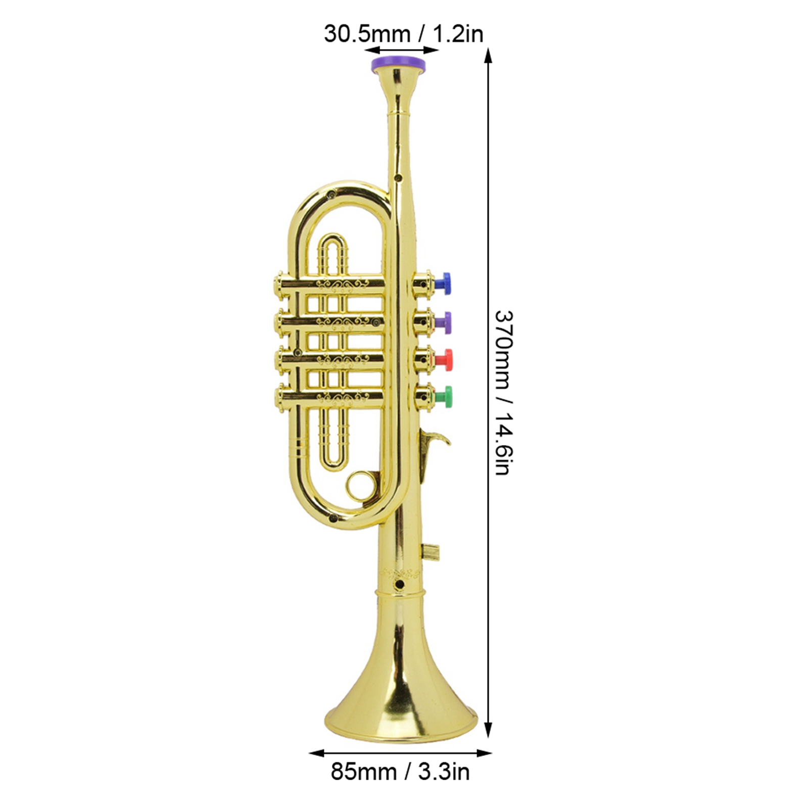 Terompet Anak Berlapis Emas Pl - Musical Instrument Fagot ulasan dan harga