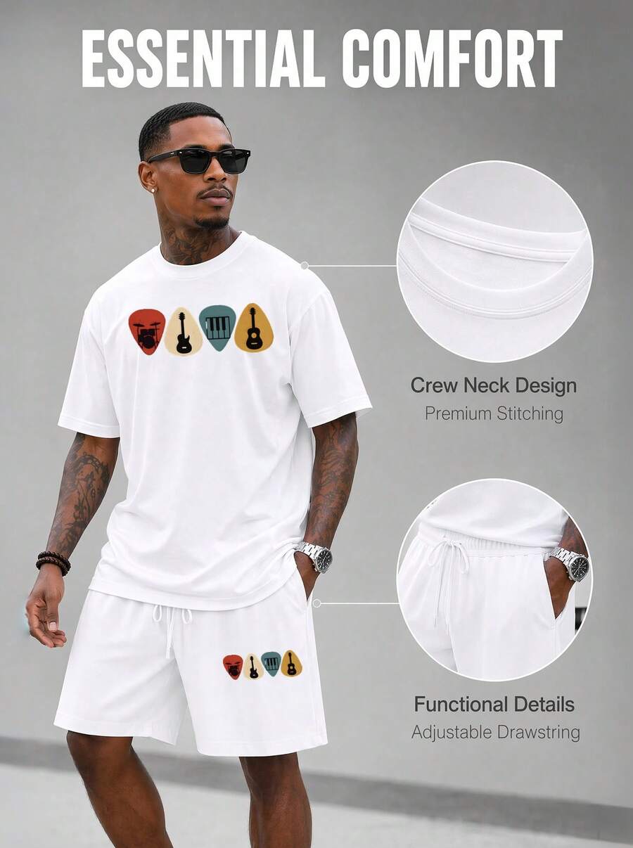 Setelan Kaos dan Celana Pendek - Musical Instrument Music ulasan dan harga